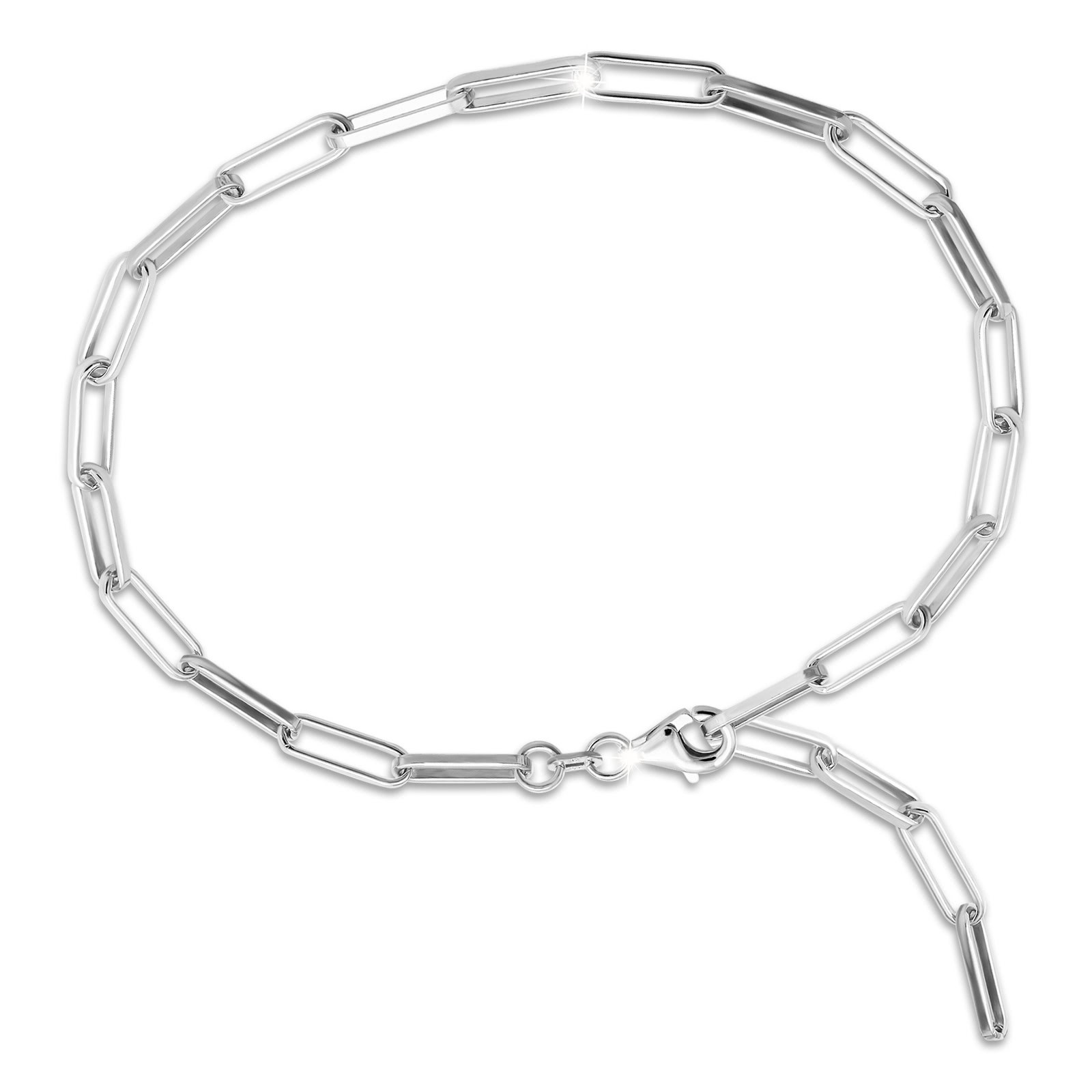 SilberDream Fußkette Laguna 925 Sterling Silber Damen 28cm SDFK0018J