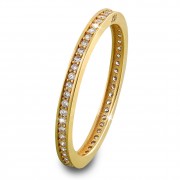 GoldDream Gold Ring Zirkonia weiß Gr.54 333er Gelbgold GDR504Y54