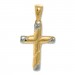 Silberdream GoldDream Kettenanhänger Kreuz zweifarbig 333 Gelbgold Echtschmuck GDH516TY