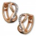 Silberdream GoldDream Creole Unendlich Zirkonia Ohrring 333 Roségold Echtschmuck GDO5131E