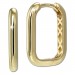 Silberdream GoldDream Creole eckig Square Ohrring 333er Gelbgold Echtschmuck GDO5690Y