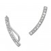 Silberdream SilberDream Ear Cuff 12 kleine Zirkonias Ohrringe Ohrklemme 925 Silber GSO460W