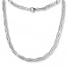 Silberdream SilberDream Collier Kette Blütenblatt 925 Silber 45cm Halskette Damen SDK428