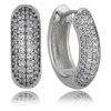 Balia Creolen fr Damen glnzend Zirkonia aus 925 Silber BAO0007SW