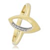 Balia Damen Ring Zirkonia Oval aus 333 Gelbgold Gr.56 BGR029G56