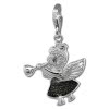 SilberDream Charm Engel mit Trompete 925 Silber Armband Anhnger FC852S