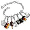 SilberDream 925 Silber Charms Set Weltmeister Anhnger FCA041