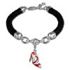 SilberDream Geschenkset Schuh Charm mit Lederarmband 925 Silber FCA150