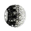 SilberDream Glitzer Bead Zirkonias schwarz ICE 925 GSB003