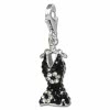 SilberDream Glitzer Charm Kleid schwarz Zirkonia Kristalle GSC520S