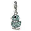 SilberDream Glitzer Charm Kken blau Zirkonia Kristalle 925er GSC522H