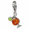 SilberDream Glitzer Charm Cocktail orange Zirkonia Kristalle GSC529O