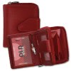 Old River Geldbrse echtes Leder rot Portemonnaie Brieftasche klein OPD104R