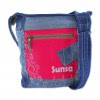 Sunsa Damen Canvas Schultertasche Jeans Umhngetasche blau Hobo rot OTA210F