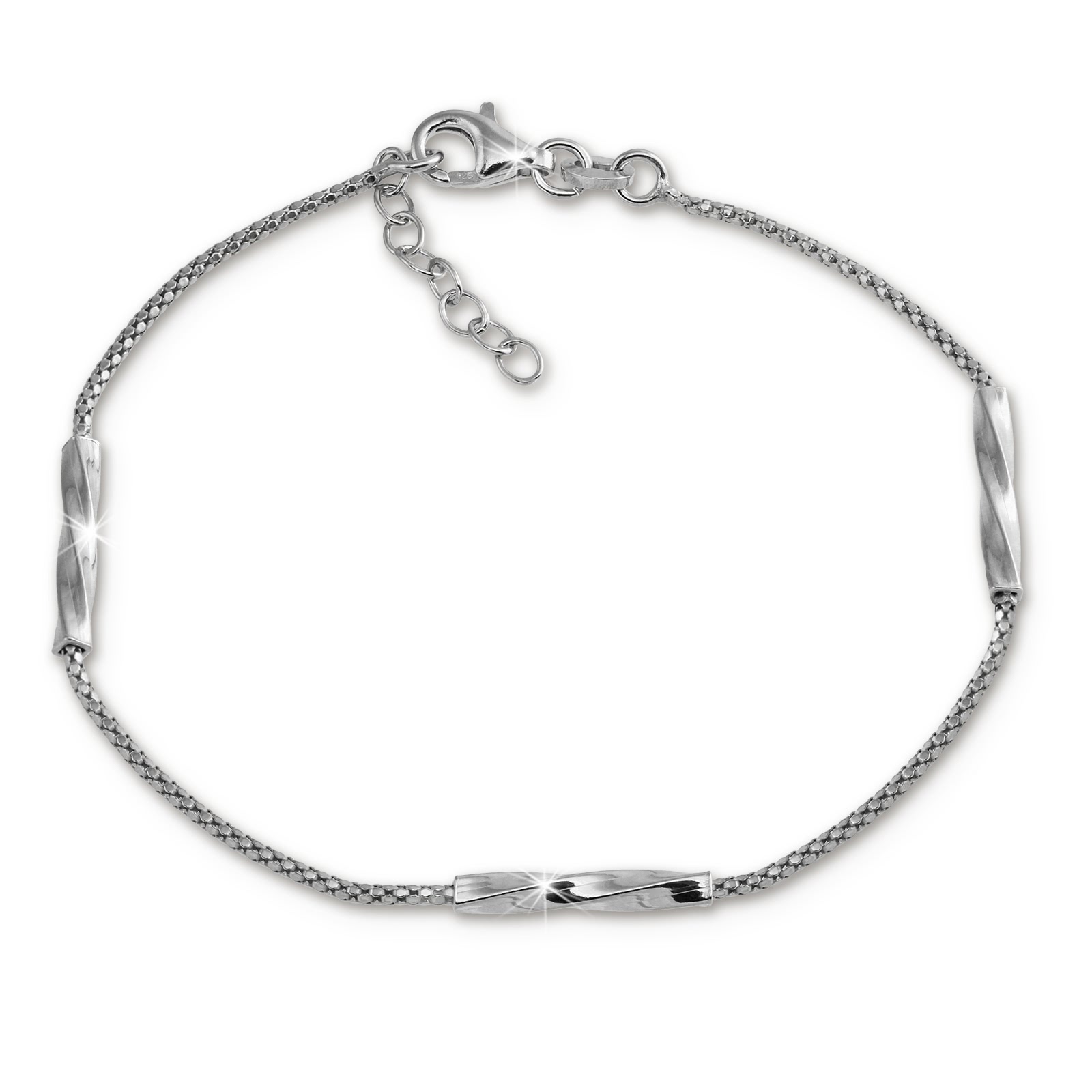 SilberDream Armband 925 Sterling Silber Damen 18cm - 21cm SDA1168J