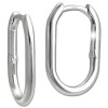 SilberDream Creole Oval 925 Sterling Silber Damen Ohrringe SDO4454J