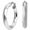 SilberDream Creole Hoop 925 Sterling Silber Damen Ohrringe SDO4462J