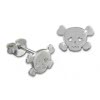 SilberDream Ohrstecker Totenkopf 925 Sterling Silber Ohrring SDO8208J