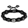 Shamballa Armband original Sterlinx mit 1 Edelstahl Kugel-Fassung SHA15