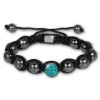 Shamballa Armband original Sterlinx mit 1 trkisen Glitzerkugel SHS15T