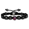 Shamballa Armband original Sterlinx mit 1 lila Glitzerkugel SHS15V