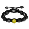 Shamballa Armband original Sterlinx mit 1 gelben Glitzerkugel SHS15Y